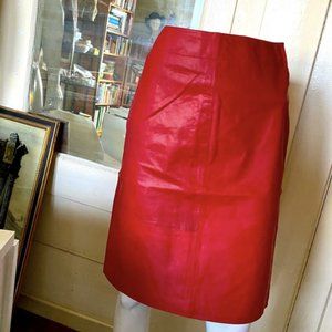 NWOT JACOB RED LEATHER